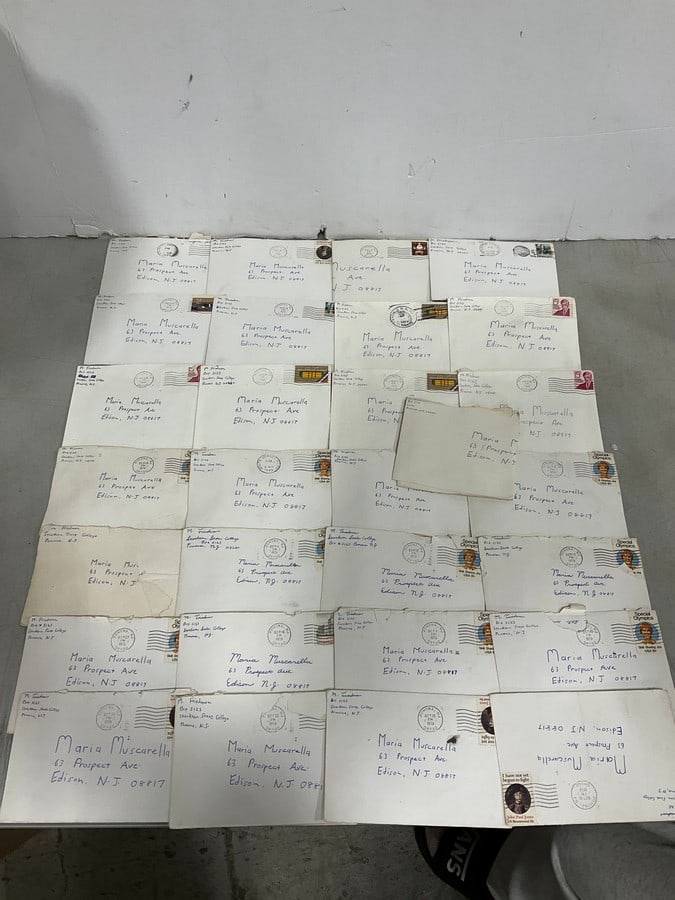 Vintage stamped postal envelopes: Vintage stamped postal envelopes