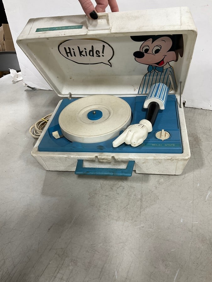 Vintage Mickey Mouse Record Player: Vintage Mickey Mouse Record Player