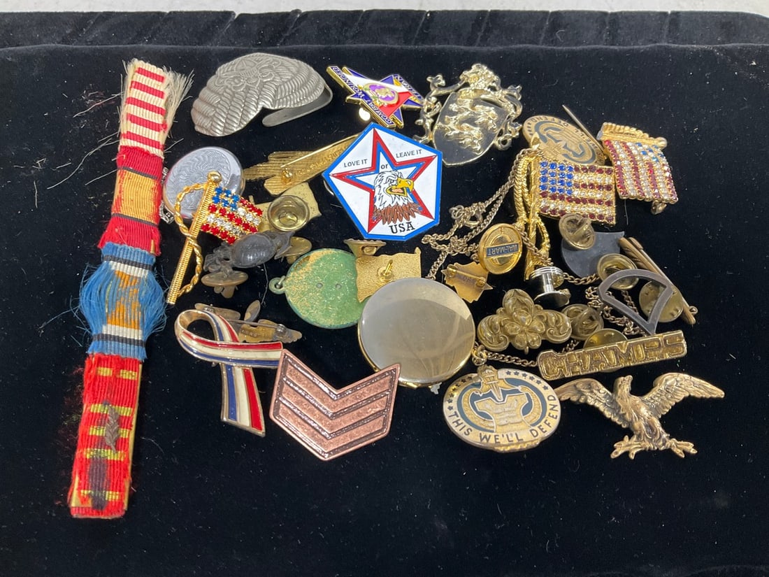 Vintage Military Pins (1 of 1)