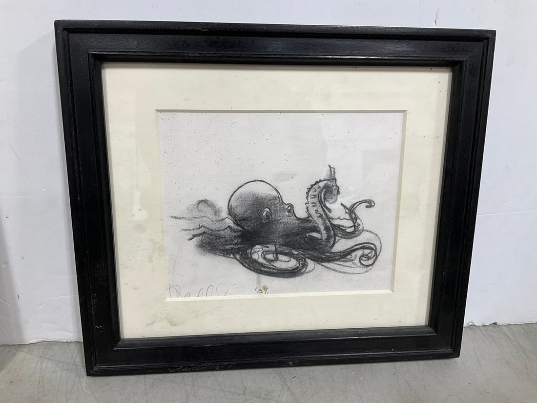Framed 'The Subtle Reminder' Lithograph by Diane Victor (13.5inx16in): Framed 'The Subtle Reminder' Lithograph by Diane Victor (13.5inx16in)