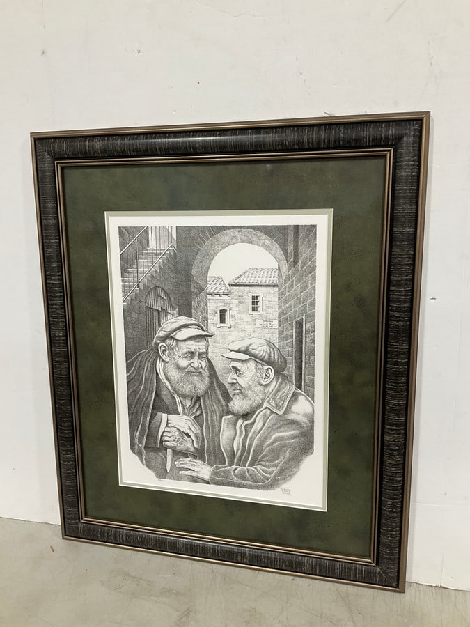 Framed Lithograph by Emanuel Schary (23inx27in): Framed Lithograph by Emanuel Schary (23inx27in)