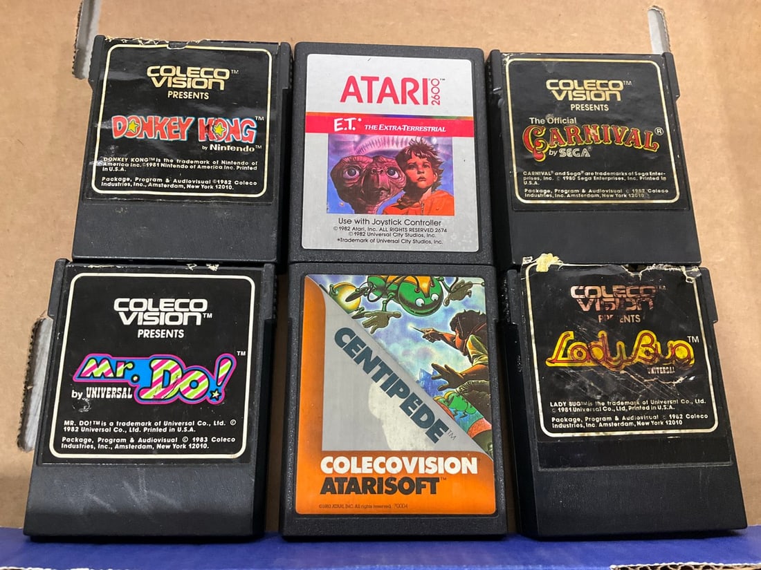 Vintage Atari and Coleco Games (1 of 1)
