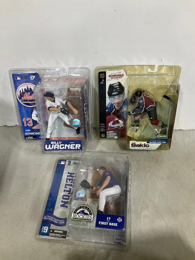 Various Sports Collectible Figures (Joe Saklo, Billy Wagner, etc): Various Sports Collectible Figures (Joe Saklo, Billy Wagner, etc)
