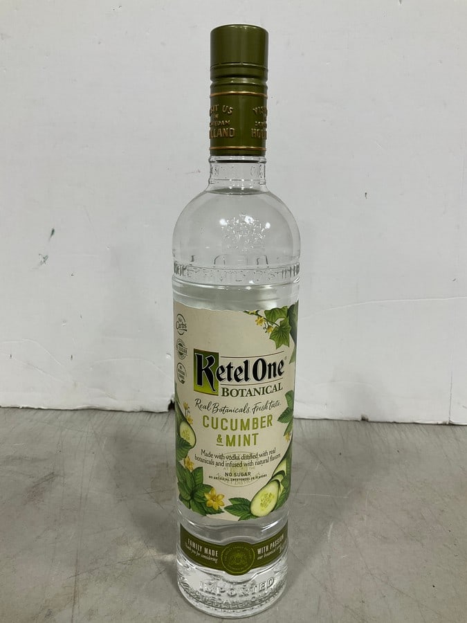 Ketel One Botanical Cucumber and Mint Vodka - 750ml (30%) *SEALED*: Ketel One Botanical Cucumber and Mint Vodka - 750ml (30%) *SEALED*