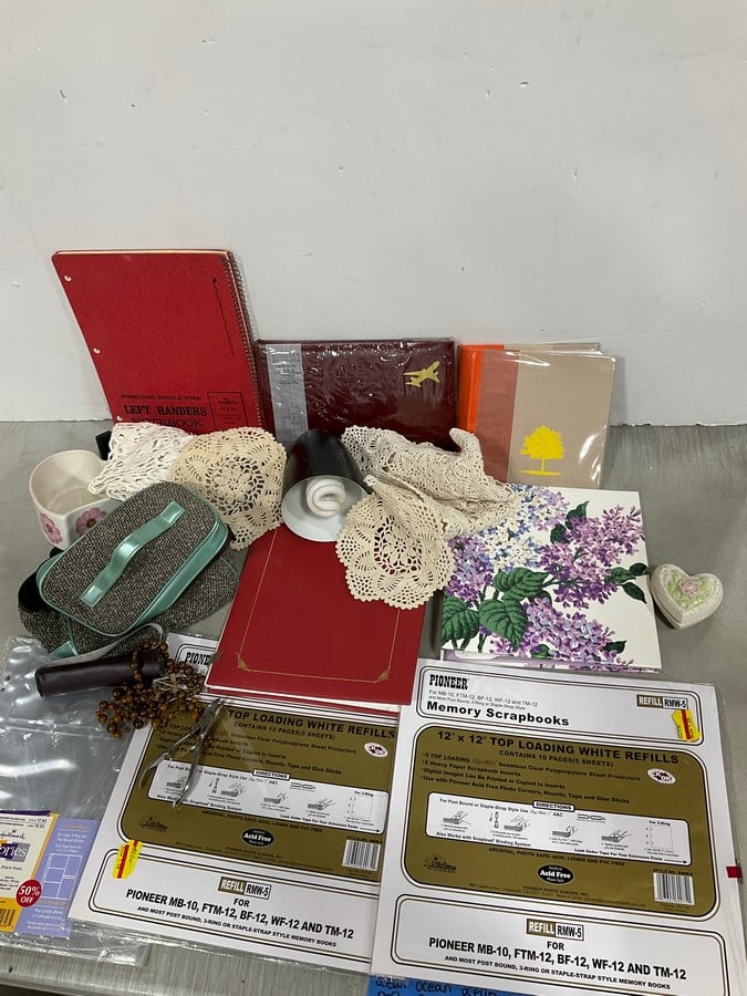 Various Empty Photo Albums, Clip On Light Fixture, and more: Various Empty Photo Albums, Clip On Light Fixture, and more