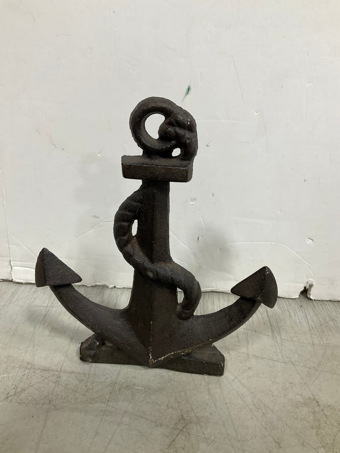 Cast Iron Anchor Door Stopper (8in Tall) (1 of 1)