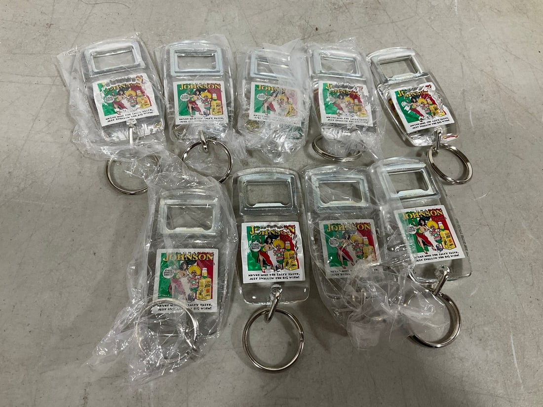 Vintage Johnson Tequila Key Ring Lot - New Old Stock: Vintage Johnson Tequila Key Ring Lot - New Old Stock