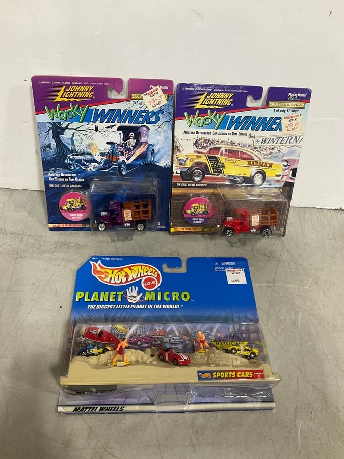 Johnny Lightning Wacky Winner Cars and Hotwheels *new in box*: Johnny Lightning Wacky Winner Cars and Hotwheels *new in box*
