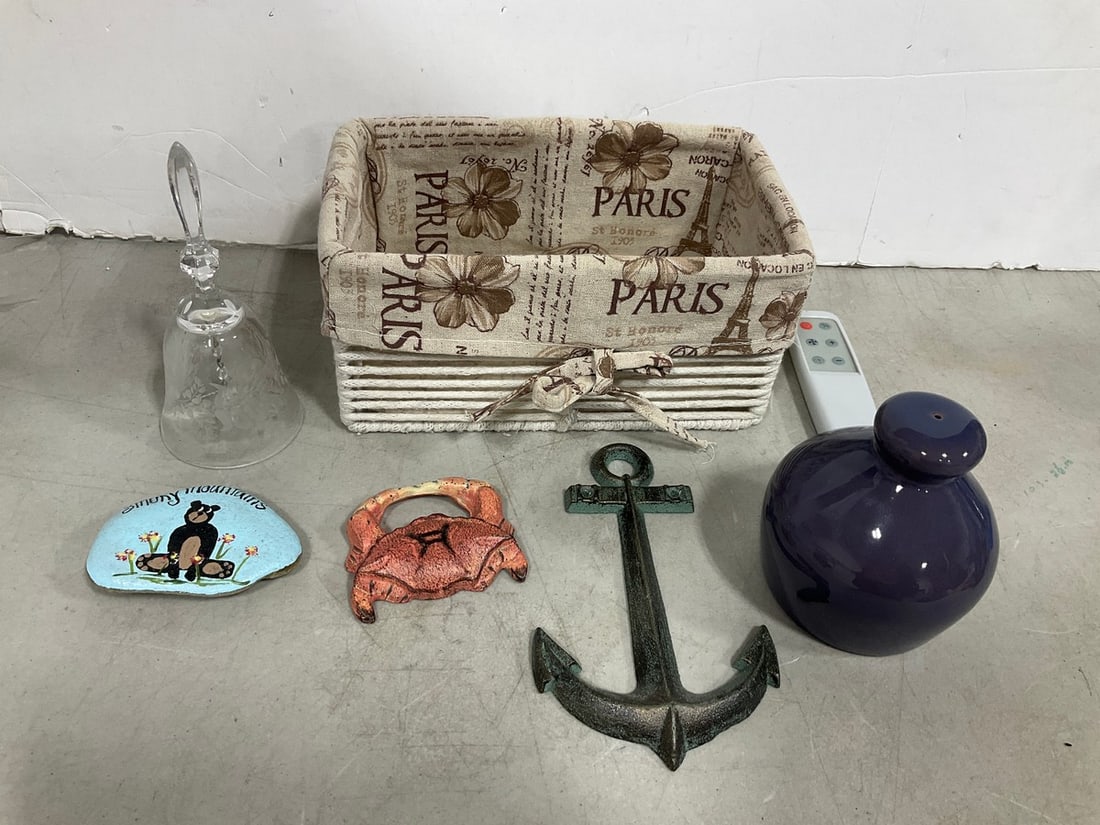 Cast Iron Decor, Glass Bell, Decorative Basket, and more: Cast Iron Decor, Glass Bell, Decorative Basket, and more