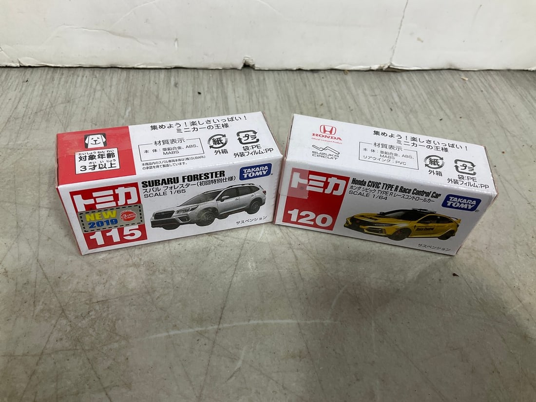 Tomy Subaru Forester and Honda Civic Type R Race Control Car Models *new in boxes*: Tomy Subaru Forester and Honda Civic Type R Race Control Car Models *new in boxes*