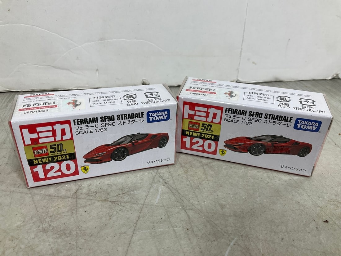 Tomy Ferrari SF90 Stradale Model Cars *new in boxes*: Tomy Ferrari SF90 Stradale Model Cars *new in boxes*