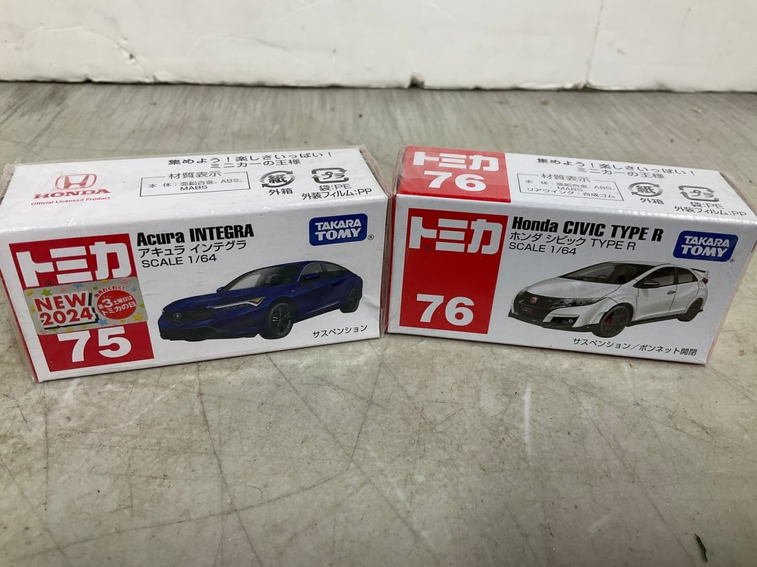 Tomy Honda Civic Type R and Acura Integra Models *new in boxes*: Tomy Honda Civic Type R and Acura Integra Models *new in boxes*