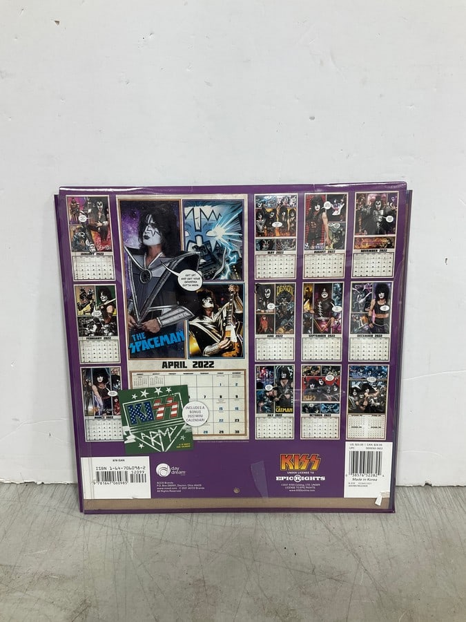 Kiss 2022 calendar: Kiss 2022 calendar