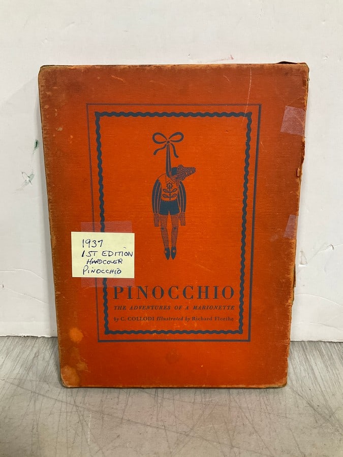 1937 First Edition hardcover Pinocchio book: 1937 First Edition hardcover Pinocchio book