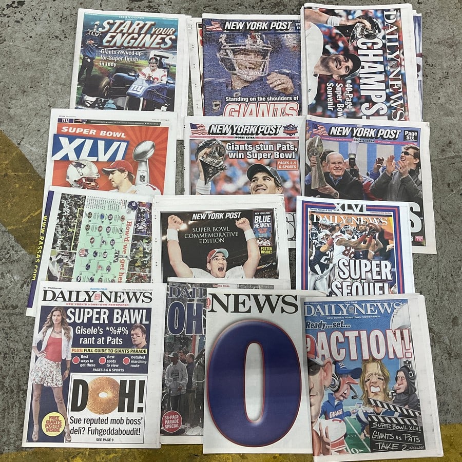 NY Giants Championship newspapers: NY Giants Championship newspapers