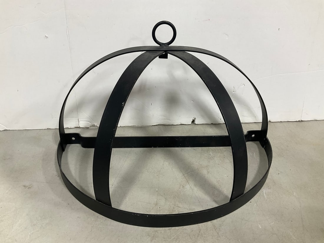 Wrought Iron Half Dome Pot Rack: Wrought Iron Half Dome Pot Rack