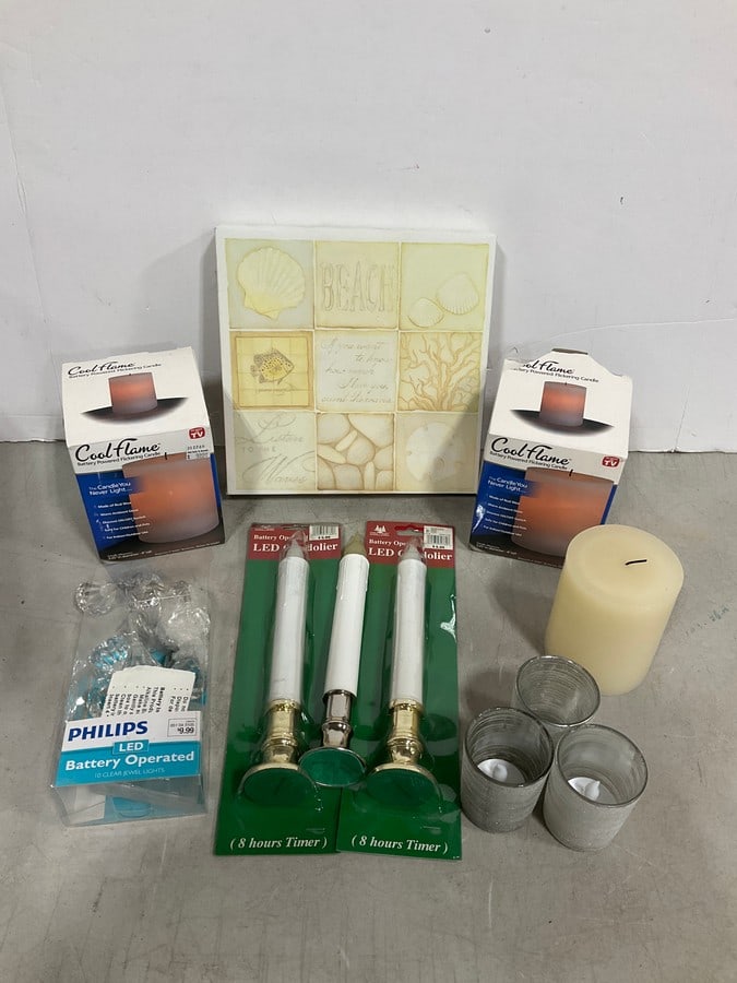 Various Battery Operated Candles, and more: Various Battery Operated Candles, and more