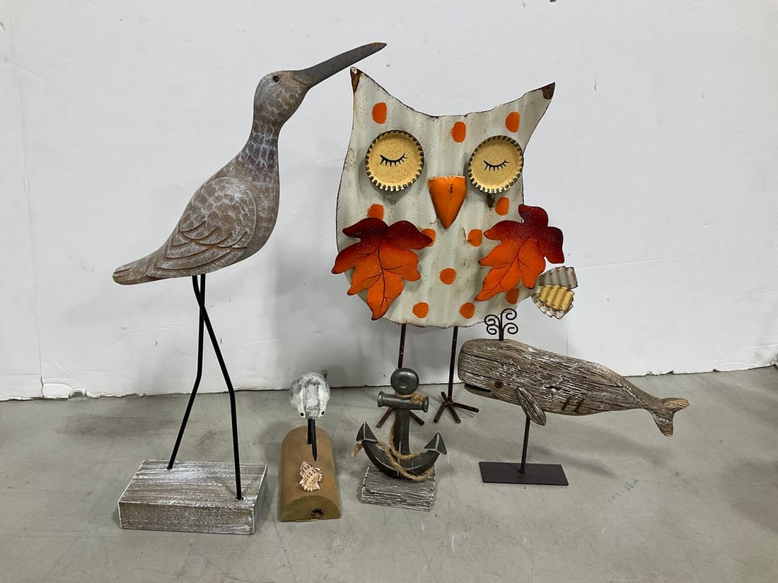 Handcarved Wood/Metal Statues, and more (Tallest - 15in): Handcarved Wood/Metal Statues, and more (Tallest - 15in)