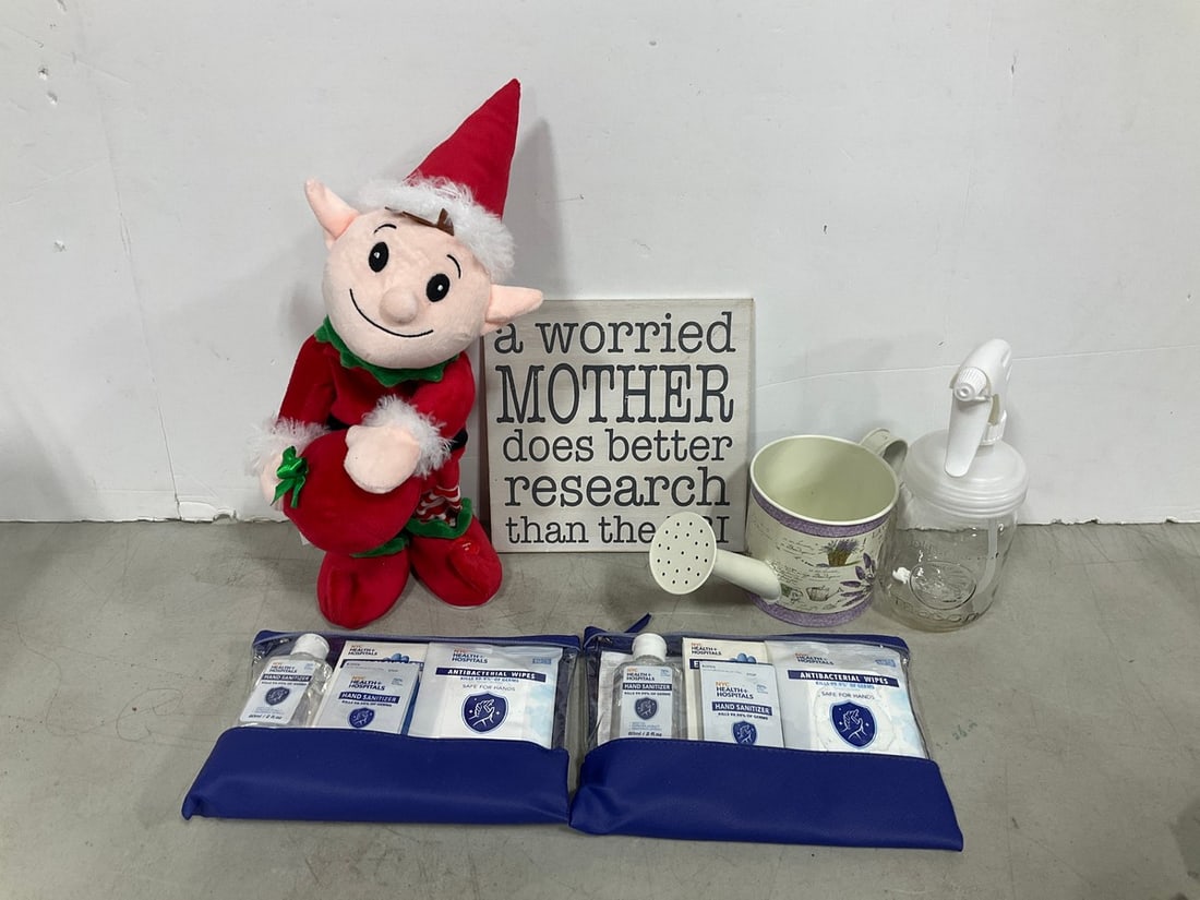 Maon Jar Spray Bottle, Battery Operated Dancing Elf, NYC Health and Hospitals First Aid Kits, and: Maon Jar Spray Bottle, Battery Operated Dancing Elf, NYC Health and Hospitals First Aid Kits, and more