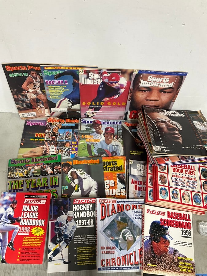 Various Sports Illustrated Magazines, and Sports Books: Various Sports Illustrated Magazines, and Sports Books