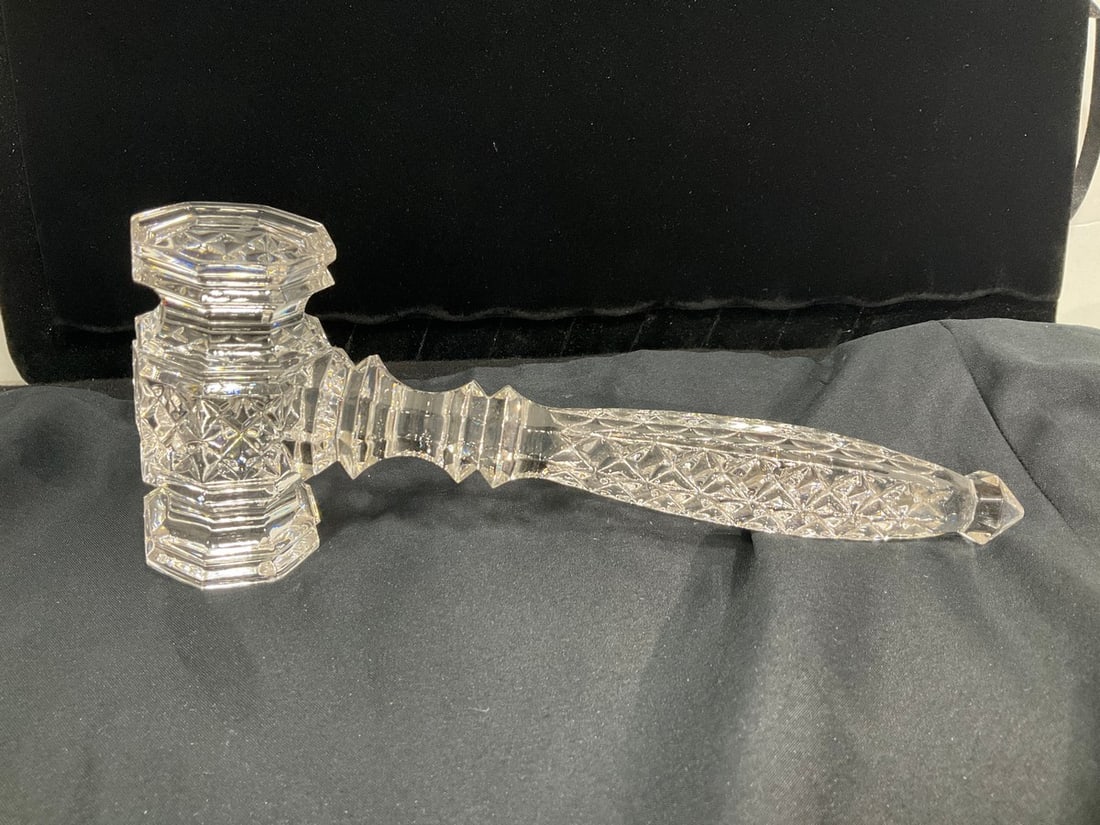 Waterford crystal gavel(8.5in.long): Waterford crystal gavel(8.5in.long)