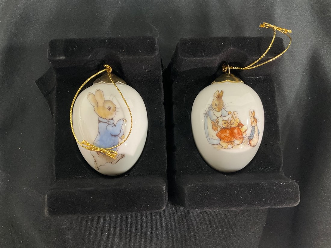 Reutter Porzellan porcelain egg ornaments: Reutter Porzellan porcelain egg ornaments