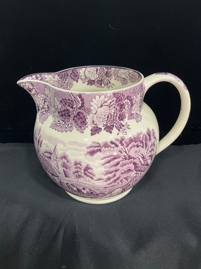 Enoch wood english wood scenery woodsware pitcher(5in.tall) (1 of 1)