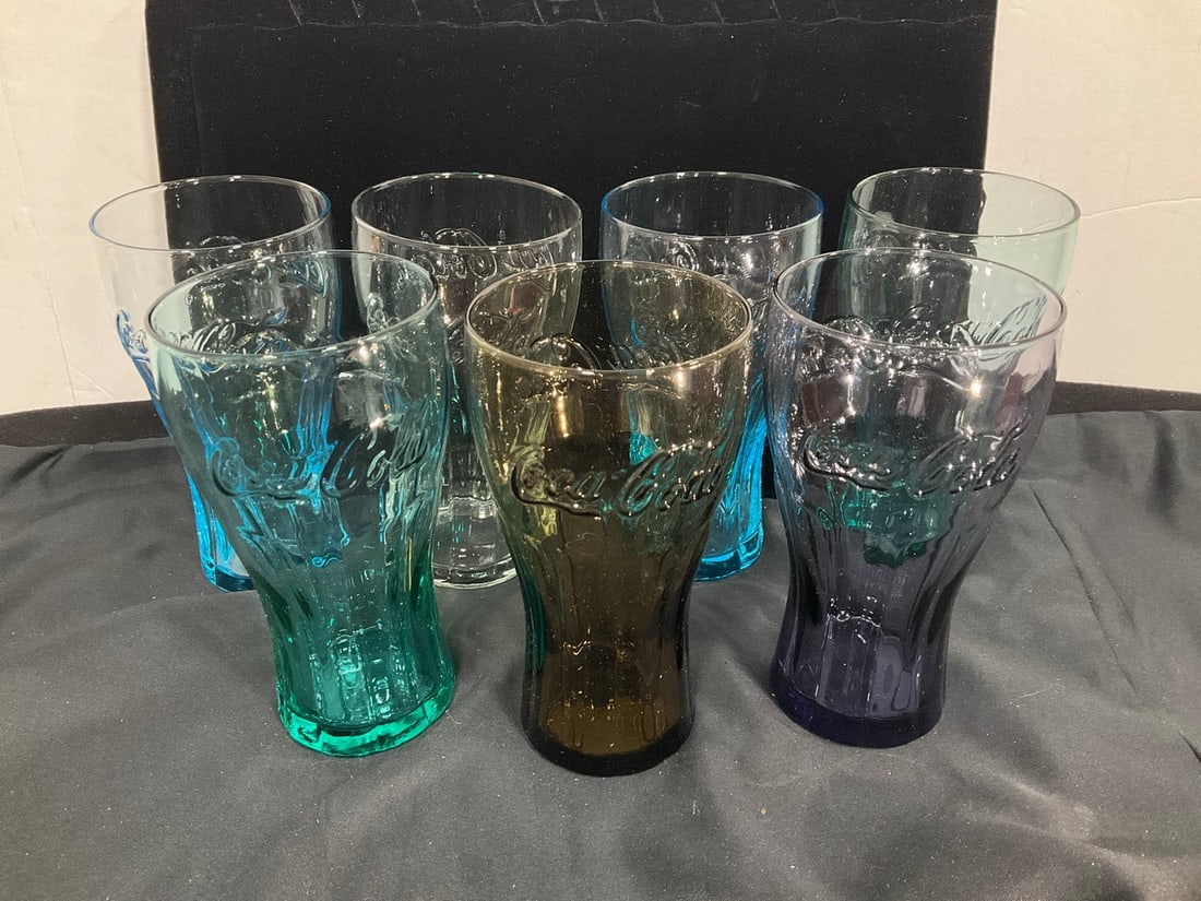 Coca Cola drinking glasses(6in.tall): Coca Cola drinking glasses(6in.tall)