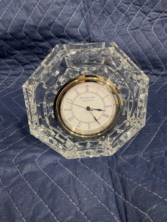 Waterford crystal clock( 5in.tall): Waterford crystal clock( 5in.tall)