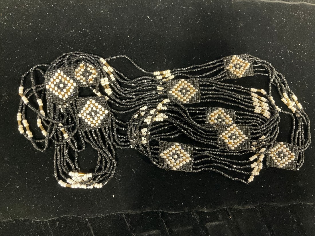 46in Multi Strand Seed Bead - Ukrainain Gerdan Necklace: 46in Multi Strand Seed Bead - Ukrainain Gerdan Necklace