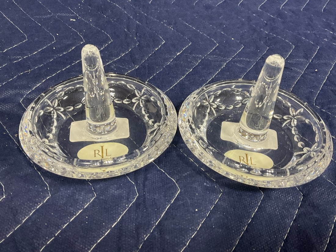 Ralph Lauren Crystal Ring Holders (3.5in Tall) (1 of 1)