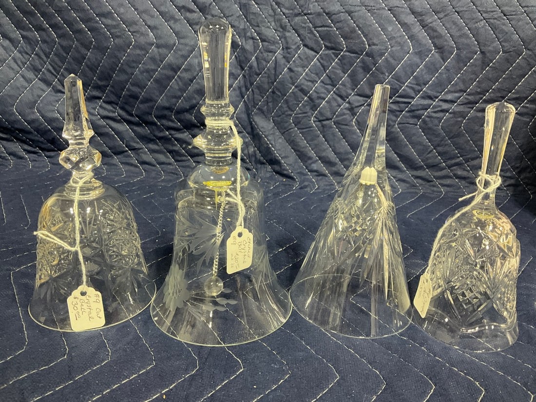 Various Crystal Glass Bells (Tallest - (1 of 1)