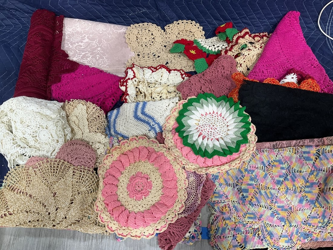 Vintage handmade crochet dollies: Vintage handmade crochet dollies