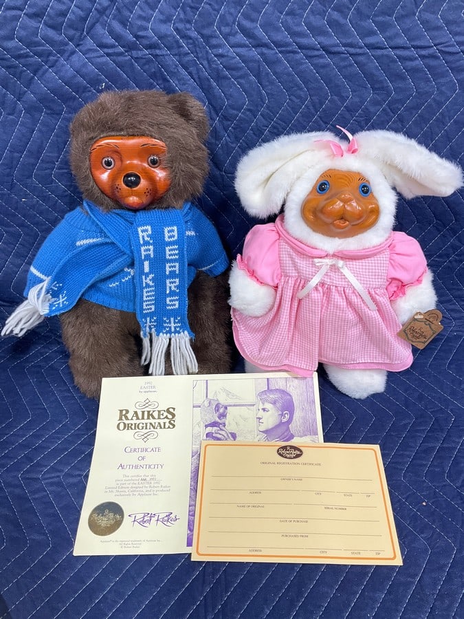 Raikes originals dolls and COA: Raikes originals dolls and COA