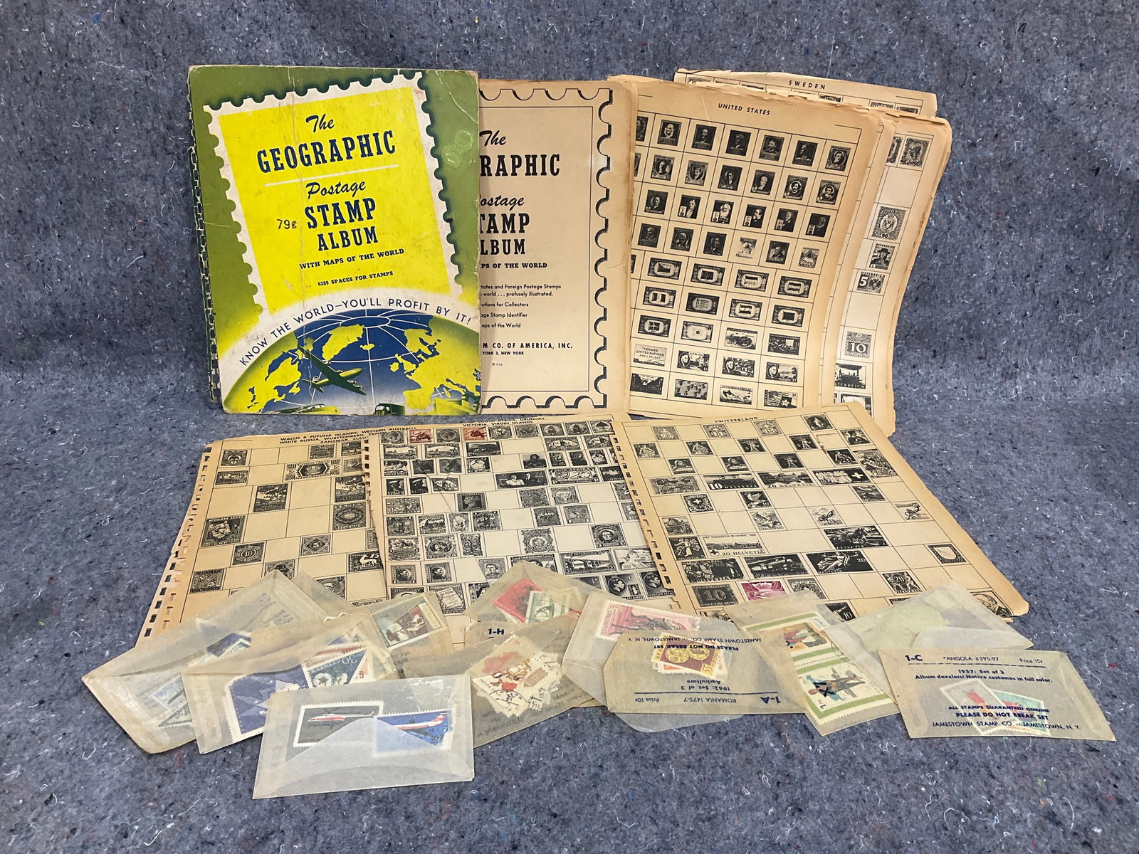 Vintage 1960s Jamestown Stamp Company Stamps and more (1 of 1)