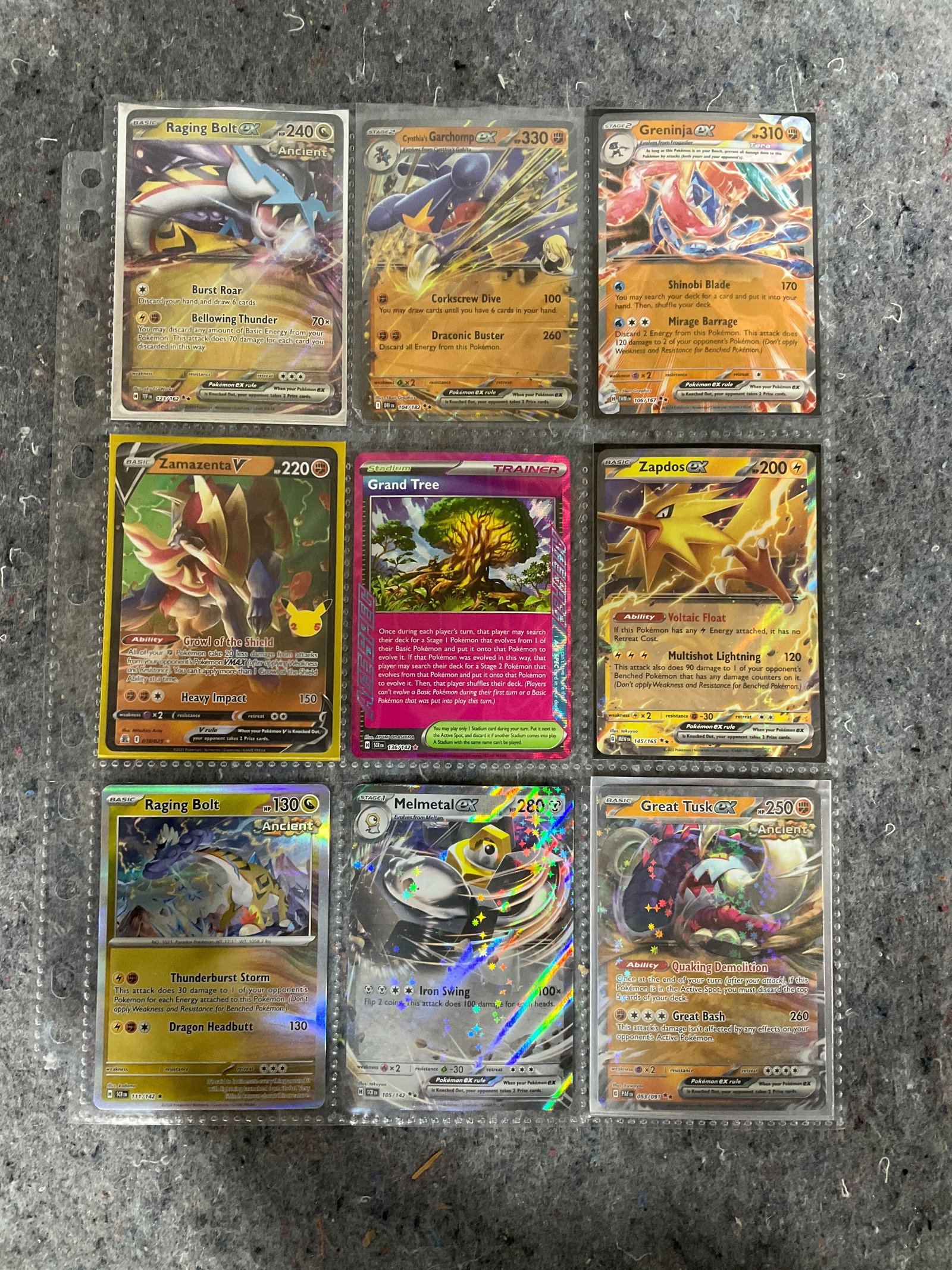 Various Pokemon hit cards: Various Pokemon hit cards
