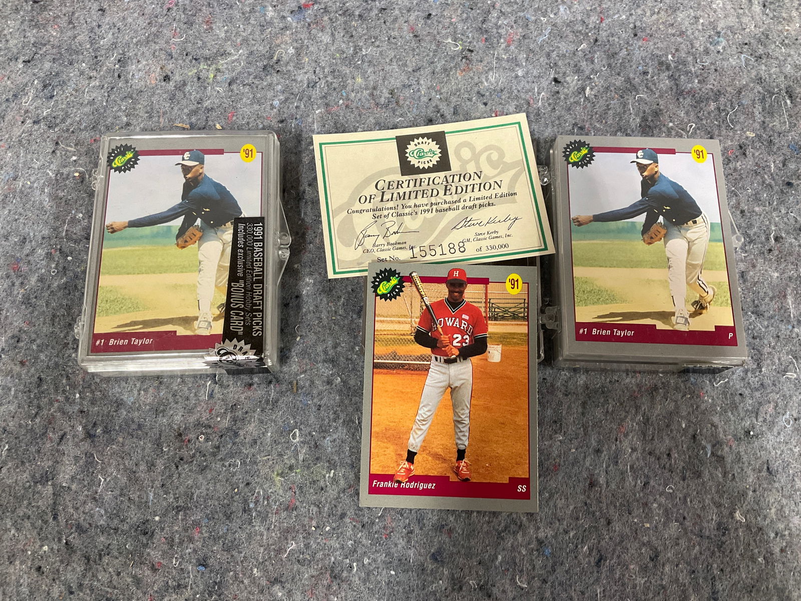 Classic draft picks collectible cards with certificate: Classic draft picks collectible cards with certificate