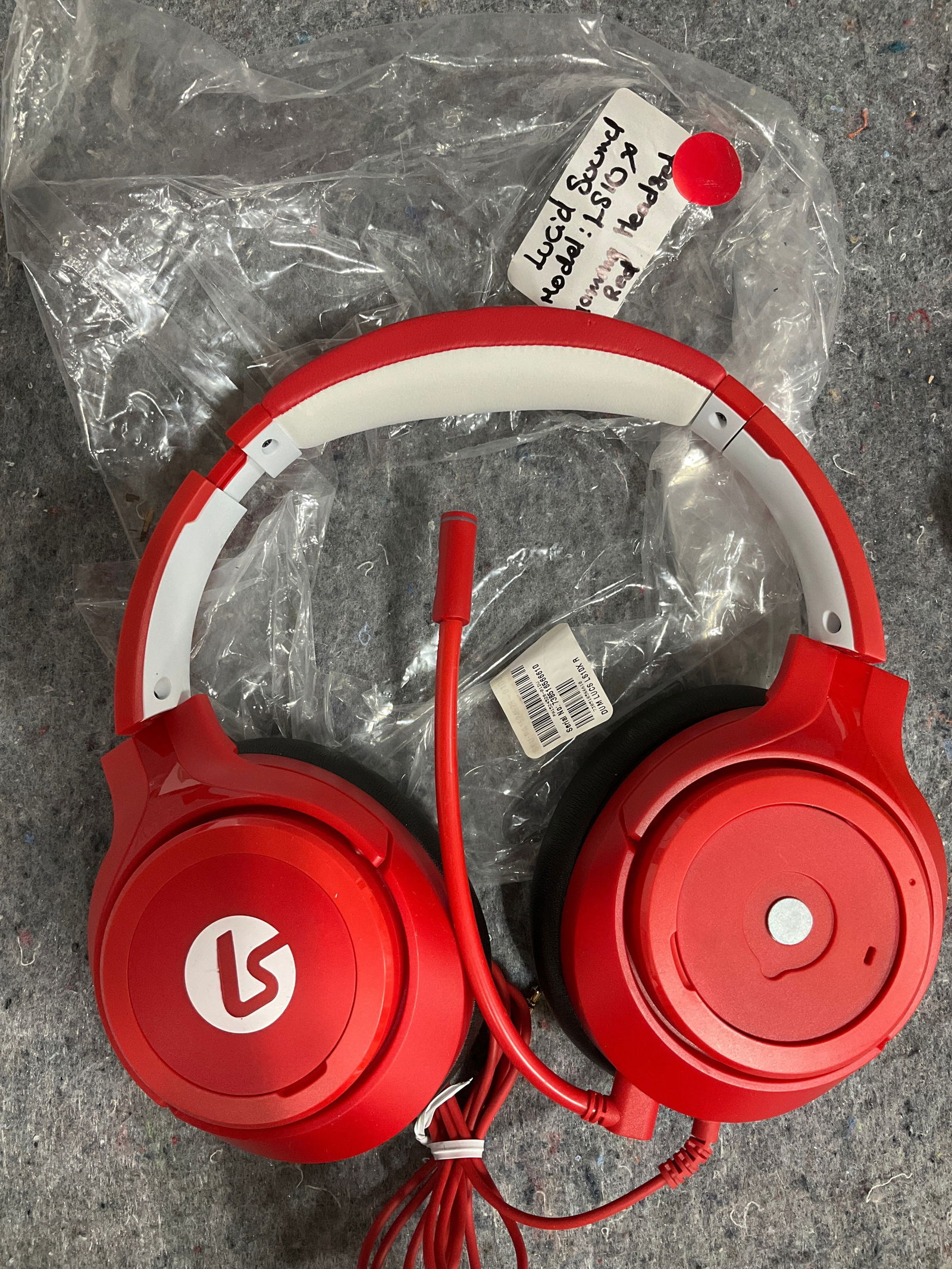 Lucid sound red gaming headset(model:LS10X): Lucid sound red gaming headset(model:LS10X)