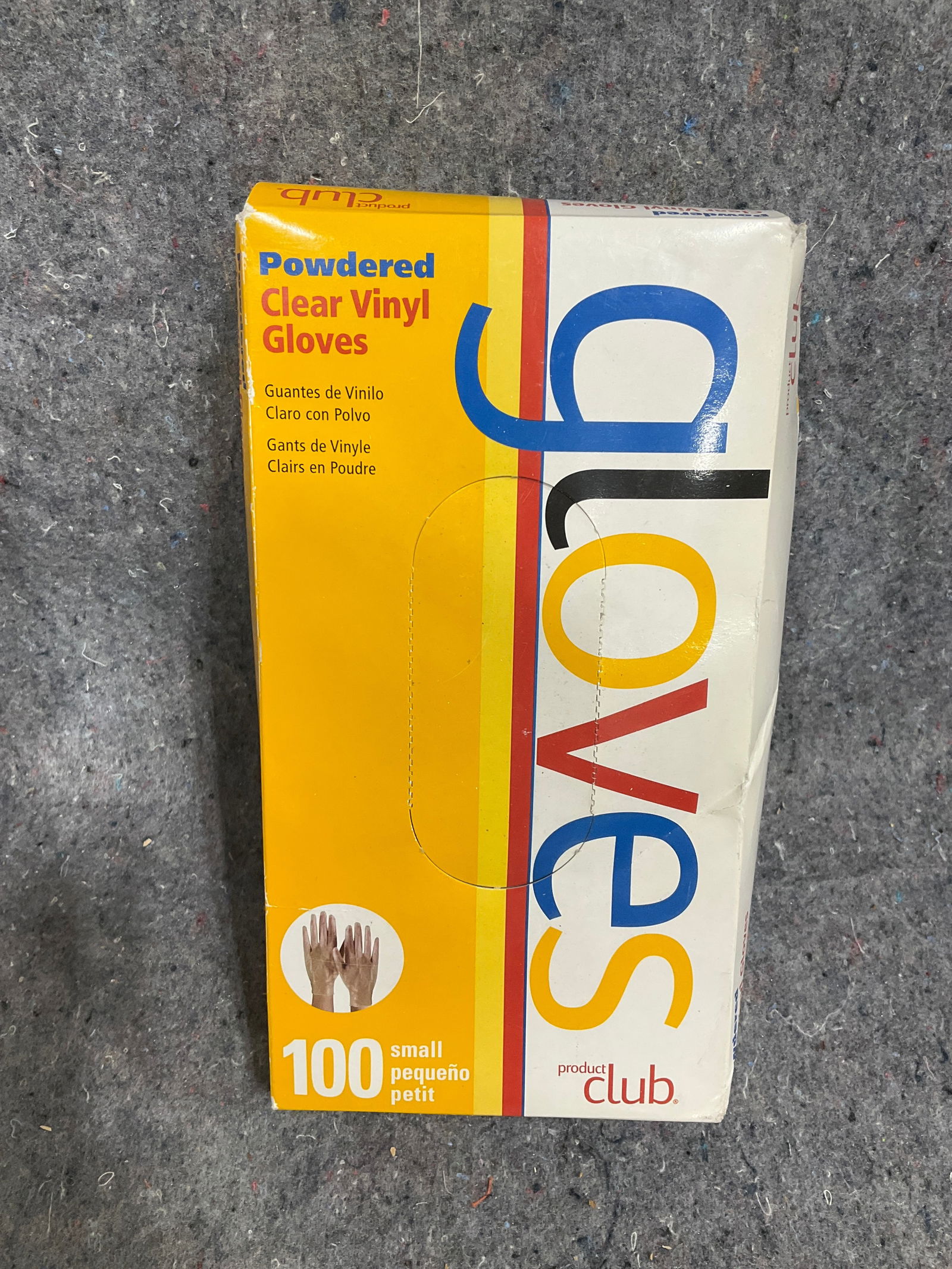 Powdered clear vinyl gloves(small): Powdered clear vinyl gloves(small)