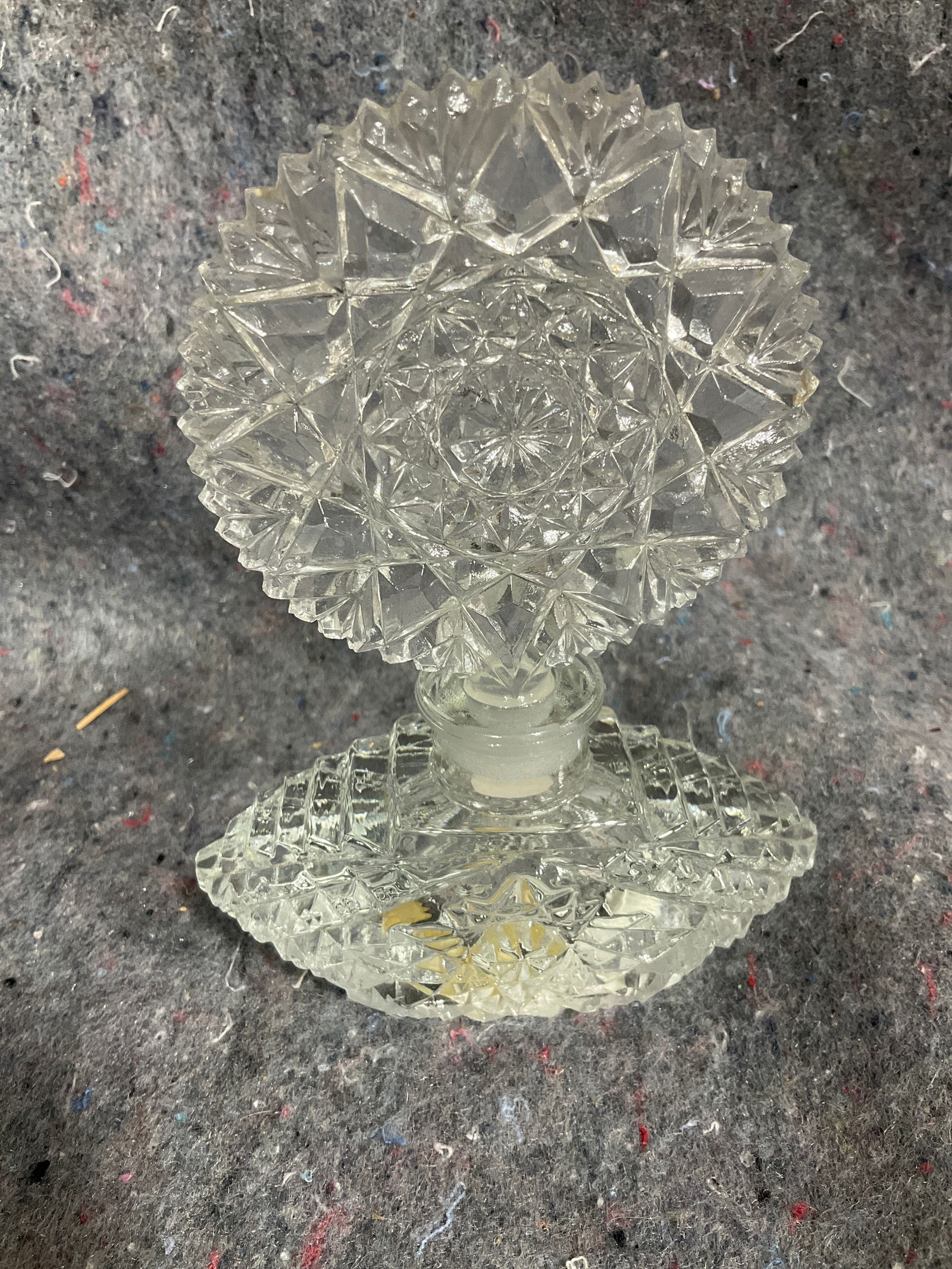 Crystal perfume bottle(5in tall) (1 of 1)