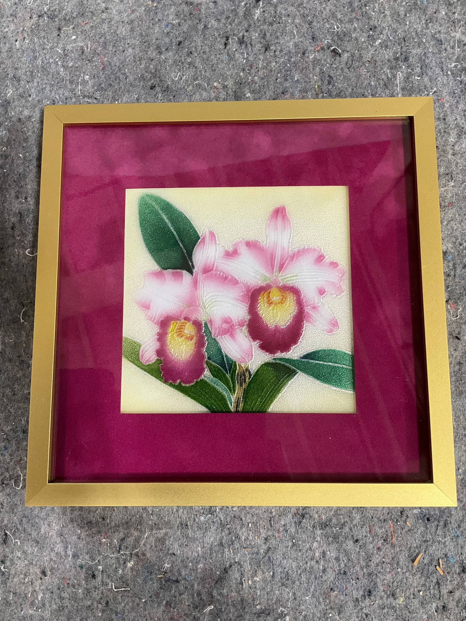 Framed enamel plaque wall decor(7.75inx7.75in): Framed enamel plaque wall decor(7.75inx7.75in)