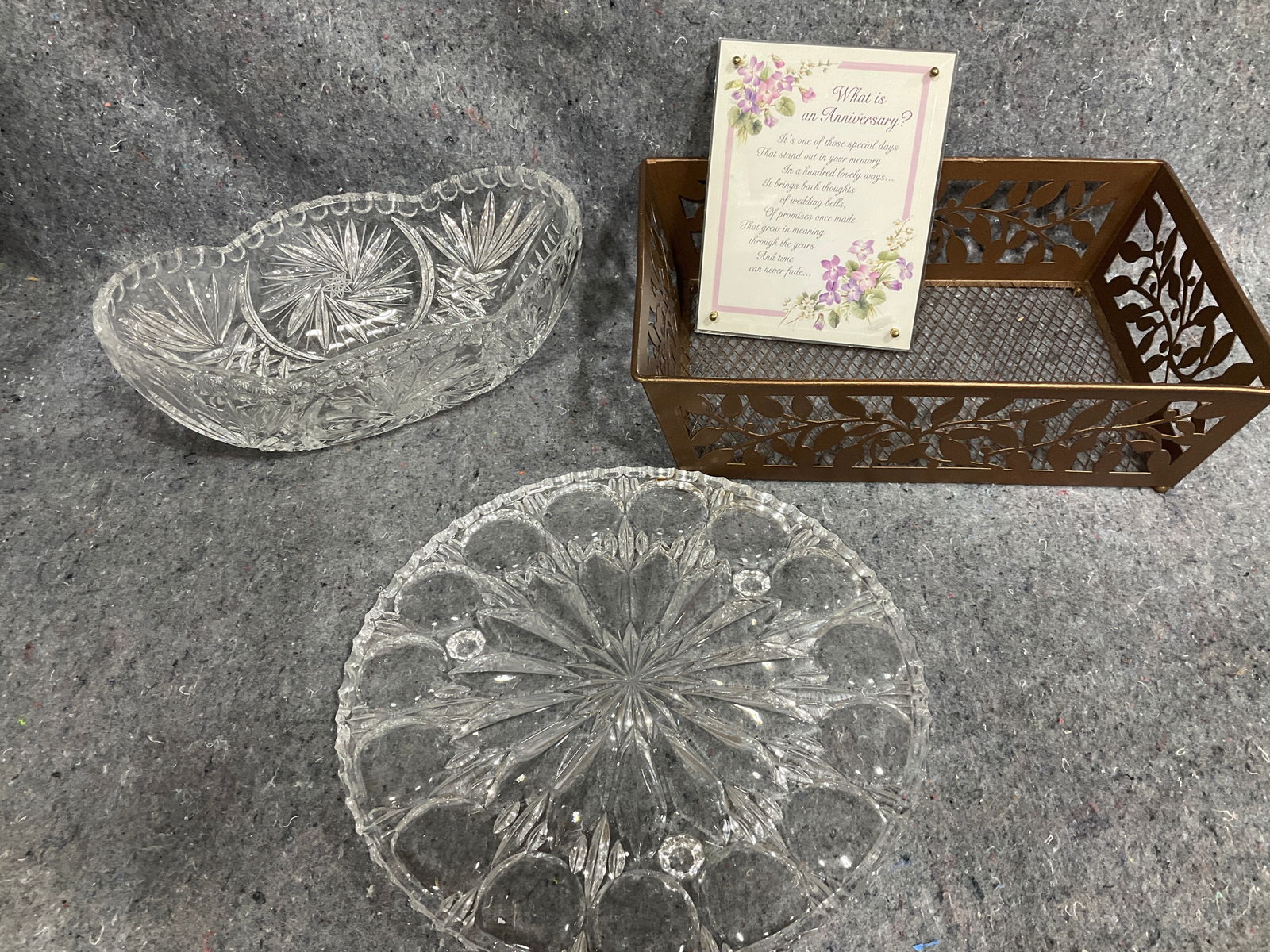 Crystal bowl, crystal egg dish, and more: Crystal bowl, crystal egg dish, and more