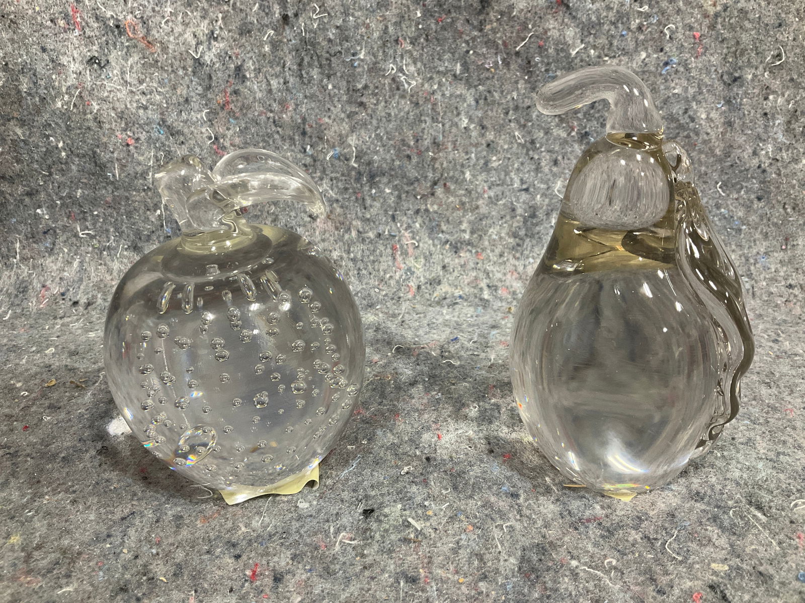 Crystal fruit figures(4in tallest): Crystal fruit figures(4in tallest)