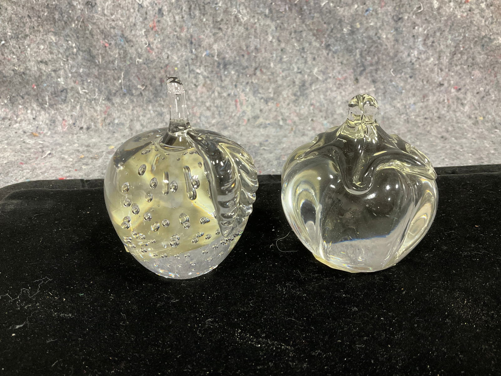 Crystal fruit figures(3.5in tallest): Crystal fruit figures(3.5in tallest)