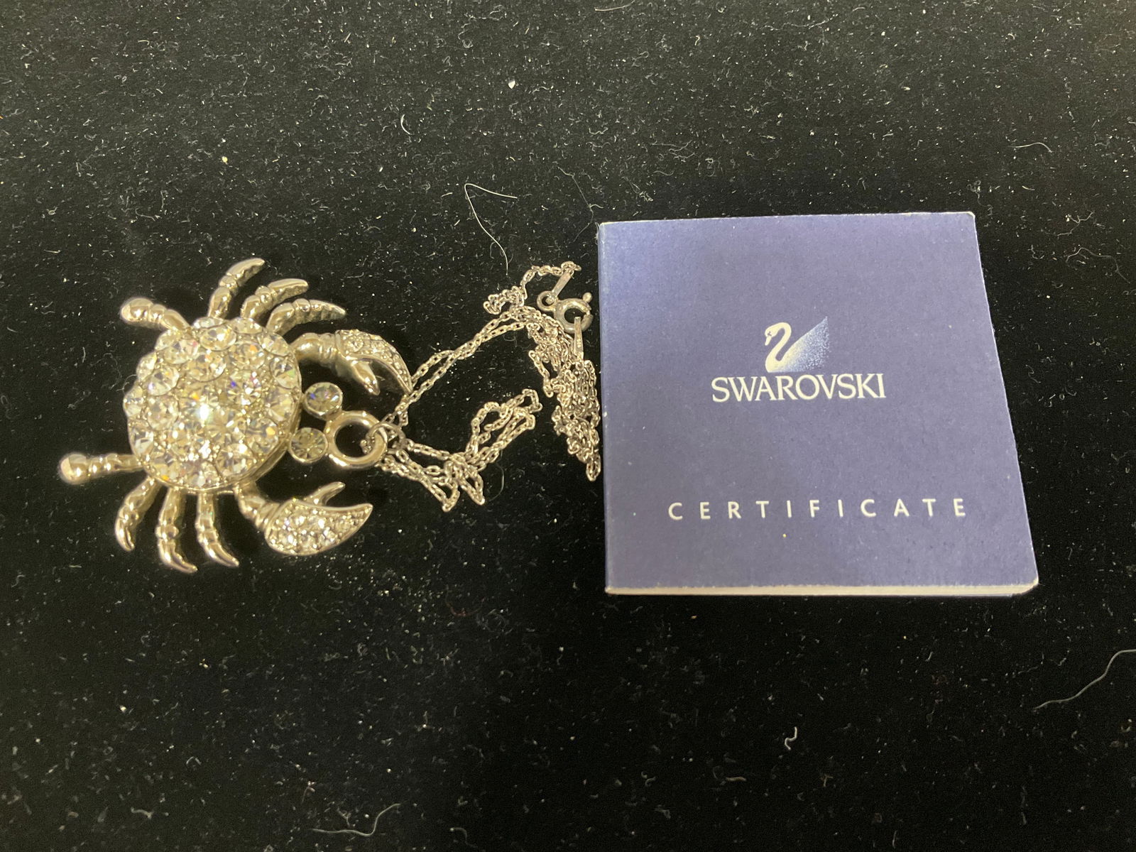 Swarovski crab necklace: Swarovski crab necklace
