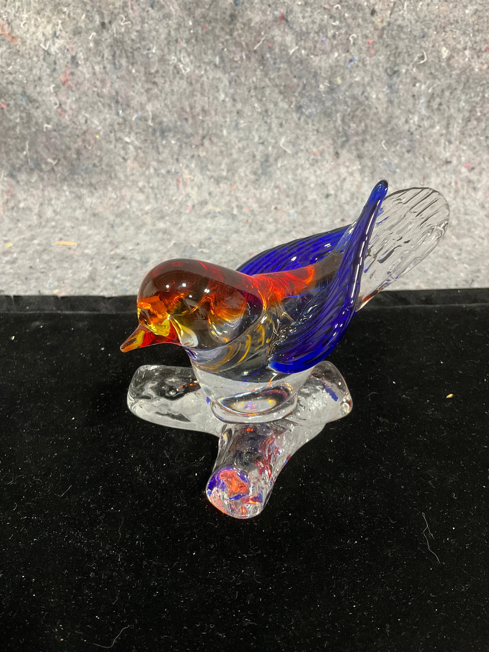 Murano bird glass figure(3.5in tall): Murano bird glass figure(3.5in tall)
