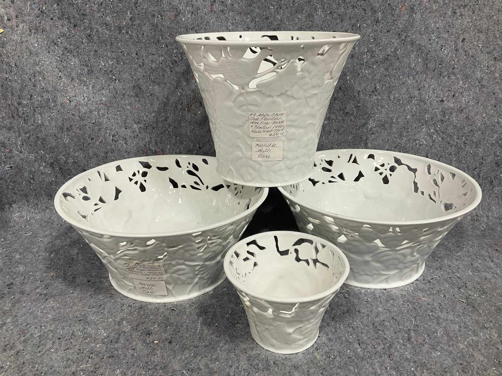 Pacific Rim planters(tallest 7in): Pacific Rim planters(tallest 7in)