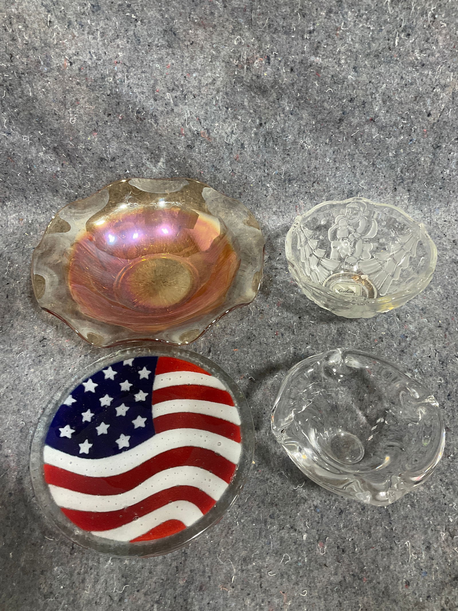 Jeannette glass marigold finish bowl(9.5in across, 2.5in tall): Jeannette glass marigold finish bowl(9.5in across, 2.5in tall)