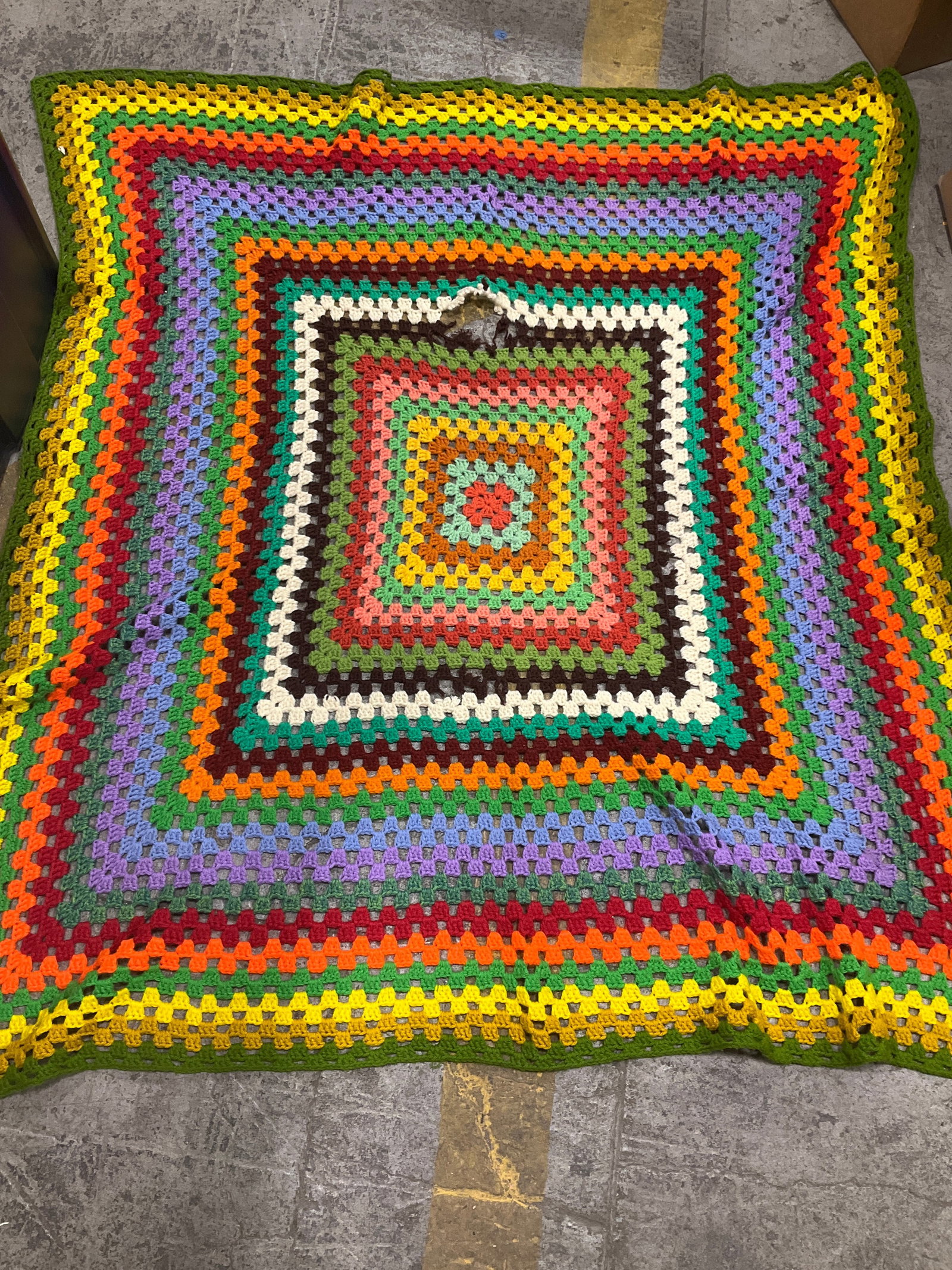 Afghan(hole in it-52inx54in): Afghan(hole in it-52inx54in)