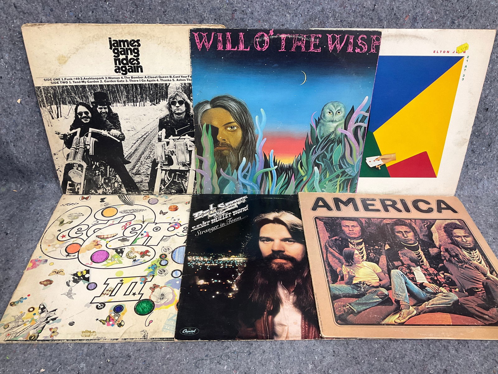 Vintage rock records(Bob Sager, Elton John, etc.): Vintage rock records(Bob Sager, Elton John, etc.)